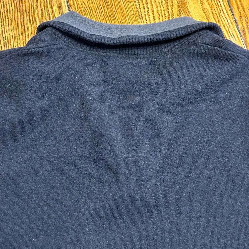 The North Face cotton/wool blend 3/4 zip sweater. Size Small.